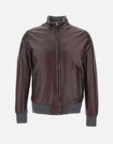 VOLFAGLI Giacca in pelle "12 Bomber Reversibile Fibula" RED Uomo 
