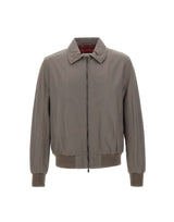 VOLFAGLI Giacca in pelle "Angioino" GREY Uomo 