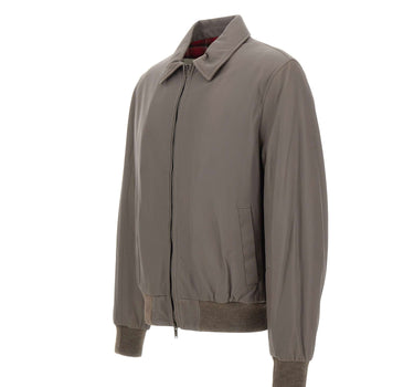 VOLFAGLI Giacca in pelle "Angioino" GREY Uomo 