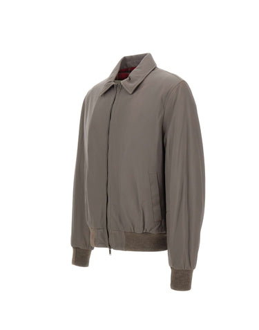 VOLFAGLI Giacca in pelle "Angioino" GREY Uomo 