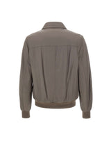 VOLFAGLI Giacca in pelle "Angioino" GREY Uomo 