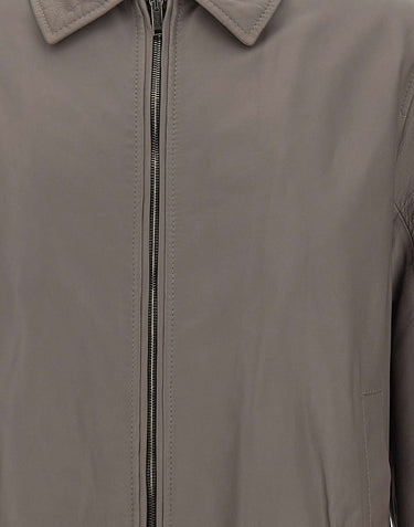 VOLFAGLI Giacca in pelle "Angioino" GREY Uomo 