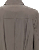 VOLFAGLI Giacca in pelle "Angioino" GREY Uomo 