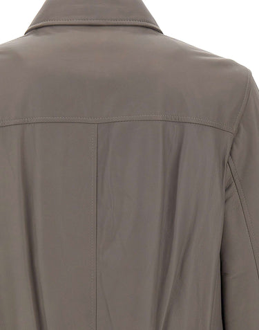 VOLFAGLI Giacca in pelle "Angioino" GREY Uomo 