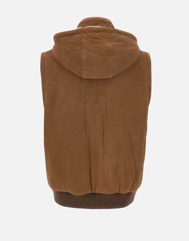 VOLFAGLI Gilet "Campidoglio" BROWN Uomo 