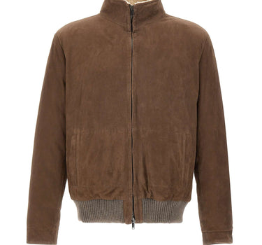 VOLFAGLI Giacca in pelle scamosciata BROWN Uomo 