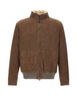 VOLFAGLI Giacca in pelle scamosciata BROWN Uomo 