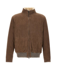 VOLFAGLI Giacca in pelle scamosciata BROWN Uomo 