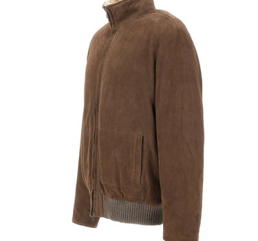 VOLFAGLI Giacca in pelle scamosciata BROWN Uomo 