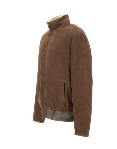VOLFAGLI Giacca in pelle scamosciata BROWN Uomo 