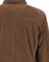 VOLFAGLI Giacca in pelle scamosciata BROWN Uomo 