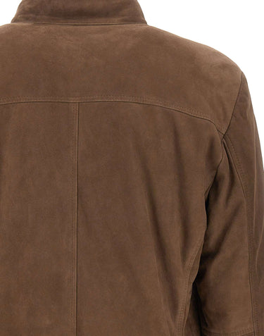 VOLFAGLI Giacca in pelle scamosciata BROWN Uomo 