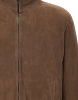 VOLFAGLI Giacca in pelle scamosciata BROWN Uomo 