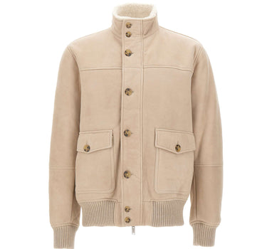 VOLFAGLI Giacca in pelle "Trevi" BEIGE Uomo 