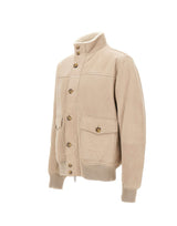 VOLFAGLI Giacca in pelle "Trevi" BEIGE Uomo 