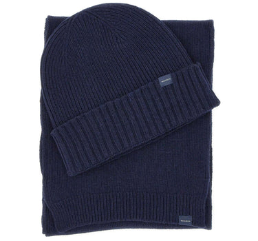 WOOLRICH Set regalo berretto e sciarpa in misto lana BLUE Uomo 