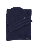 WOOLRICH Set regalo berretto e sciarpa in misto lana BLUE Uomo 
