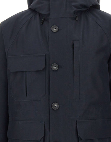 WOOLRICH Giacca "Heavy GTX Mountain" BLUE Uomo 