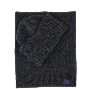 WOOLRICH Set regalo berretto e sciarpa in misto lana GREY Donna 