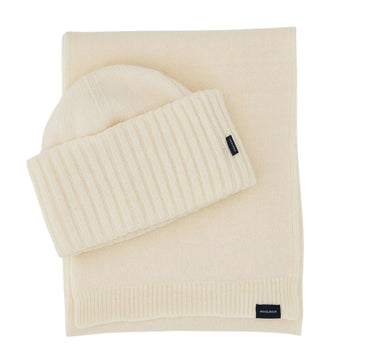 WOOLRICH Set regalo berretto e sciarpa in misto lana<BR/> WHITE Donna 