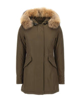 WOOLRICH Parka "Arctic Raccoon" GREEN Donna 