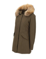WOOLRICH Parka "Arctic Raccoon" GREEN Donna 