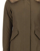 WOOLRICH Parka "Arctic Raccoon" GREEN Donna 