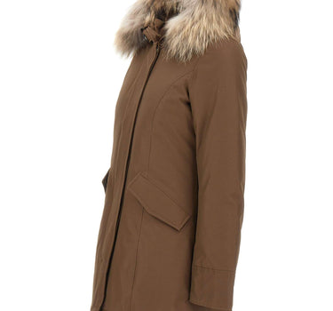 WOOLRICH Parka "Arctic Raccoon" BROWN Donna 