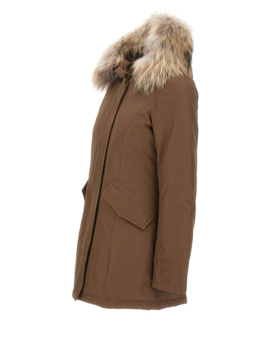 WOOLRICH Parka "Arctic Raccoon" BROWN Donna 