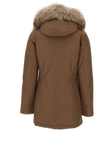 WOOLRICH Parka "Arctic Raccoon" BROWN Donna 