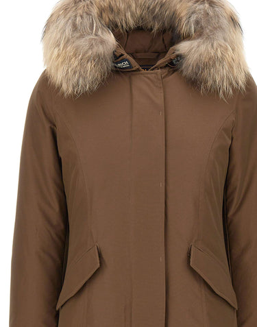 WOOLRICH Parka "Arctic Raccoon" BROWN Donna 