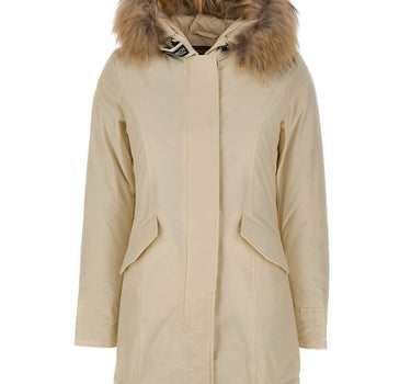 WOOLRICH Parka "Arctic Raccoon" WHITE Donna 