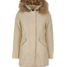 WOOLRICH Parka "Arctic Raccoon" WHITE Donna 