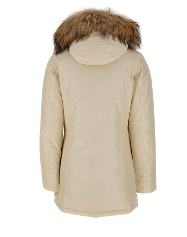 WOOLRICH Parka "Arctic Raccoon" WHITE Donna 