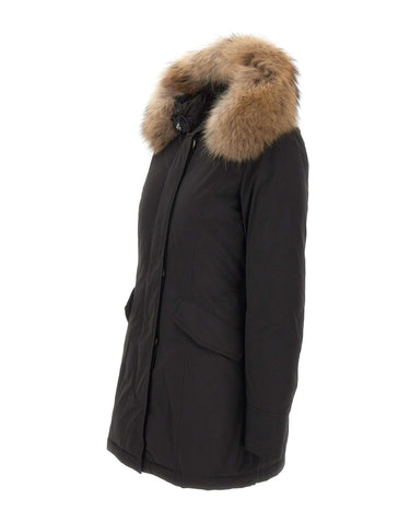 WOOLRICH Parka "Luxury Arctic Raccoon" BLACK Donna 