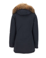WOOLRICH Parka "Luxury Arctic Raccoon" BLUE Donna 