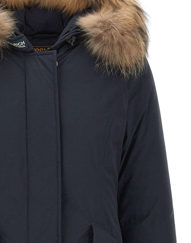 WOOLRICH Parka "Luxury Arctic Raccoon" BLUE Donna 