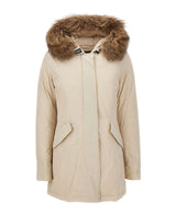 WOOLRICH Parka "Luxury Arctic Raccoon" WHITE Donna 