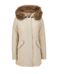 WOOLRICH Parka "Luxury Arctic Raccoon" WHITE Donna 
