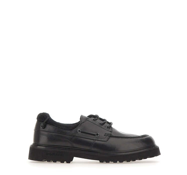 WOOLRICH Stringate in pelle BLACK Uomo 