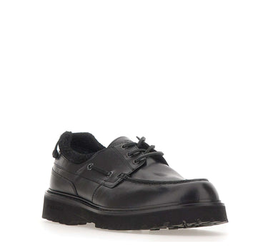 WOOLRICH Stringate in pelle BLACK Uomo 