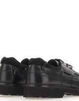 WOOLRICH Stringate in pelle BLACK Uomo 