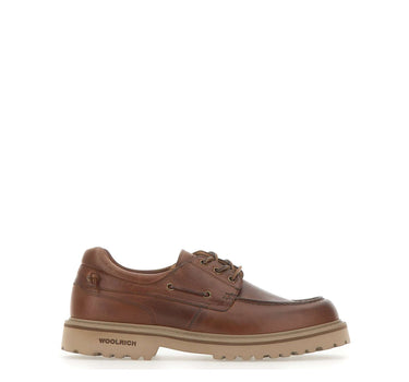 WOOLRICH Stringate in pelle BROWN Uomo 