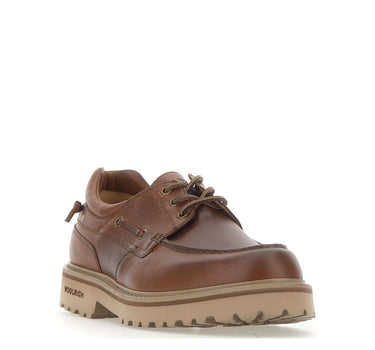 WOOLRICH Stringate in pelle BROWN Uomo 