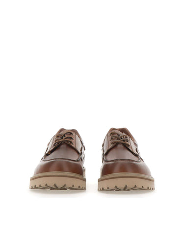 WOOLRICH Stringate in pelle BROWN Uomo 