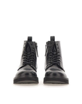 WOOLRICH Stivali stringati in pelle BLACK Uomo 