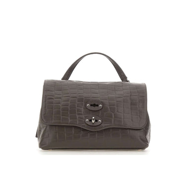 ZANELLATO Borsa a mano "Postina Foulard 70 Small" BROWN Donna 