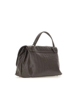 ZANELLATO Borsa a mano "Postina Foulard 70 Small" BROWN Donna 