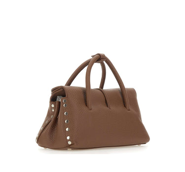 ZANELLATO Borsa a mano "Dotta Centauro taglia S" BROWN Donna 