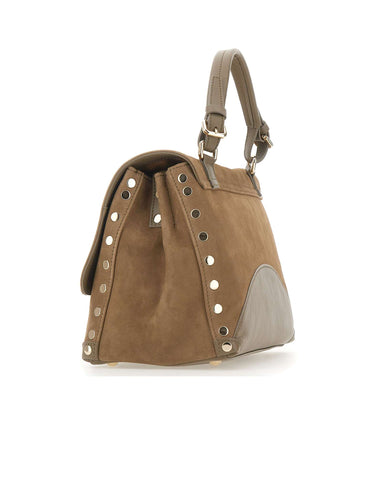 ZANELLATO Borsa a mano "Postina Zashmere Small" BROWN Donna 